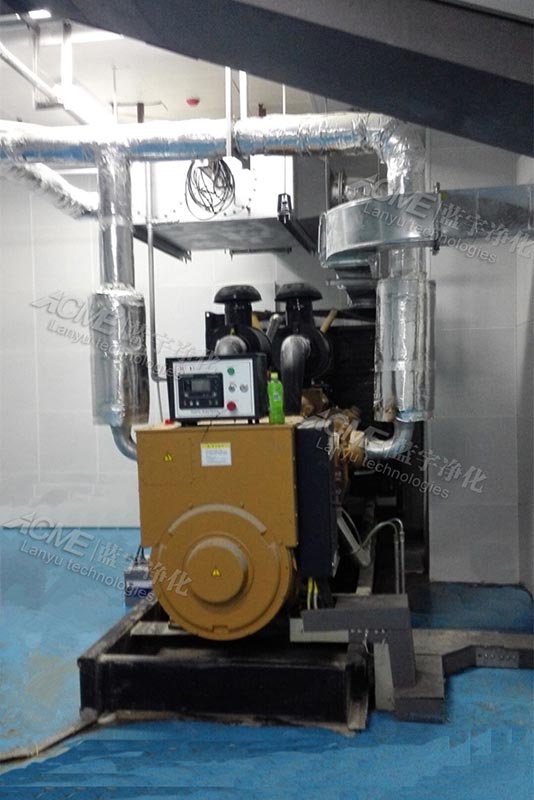 萬純柴油發(fā)電機(jī)組尾氣凈化設(shè)備安裝運行