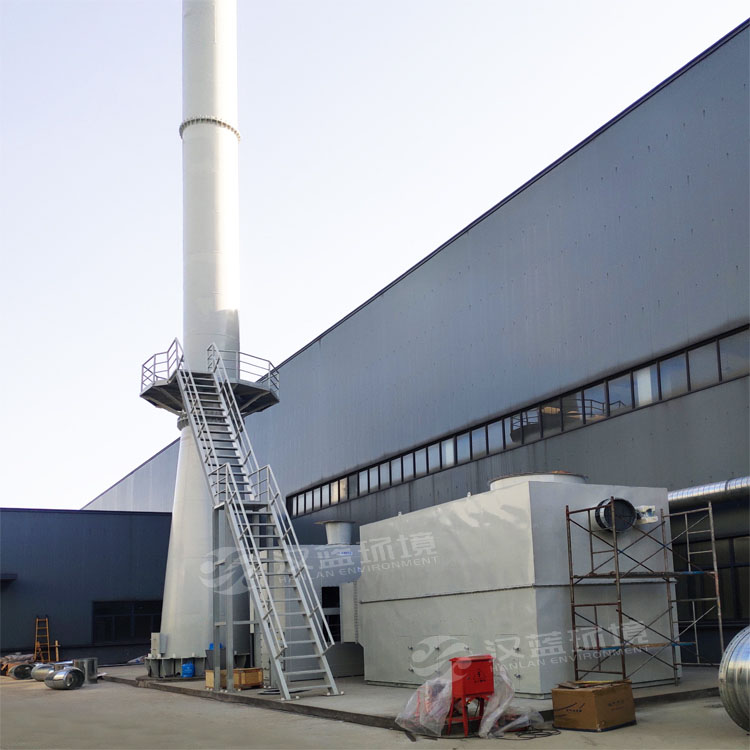 VOCs排放須過關 噴漆廢氣咋處理 ——河北漢藍沸石轉輪分子篩+催化燃燒設備在國內某大型動力設備公司安裝運行